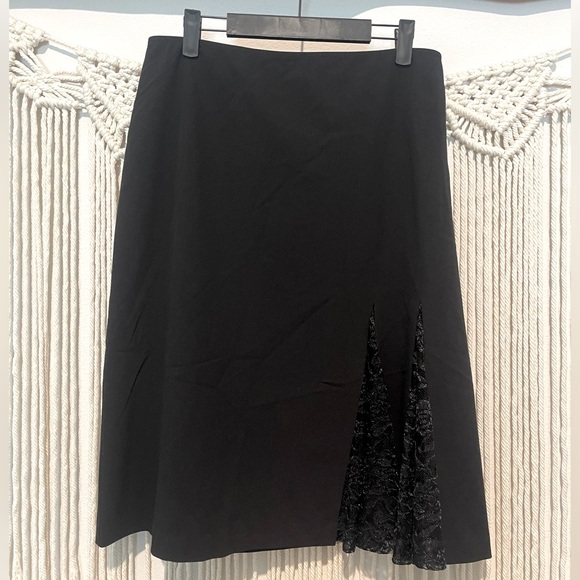 Apostrophe Dresses & Skirts - Apostrophe Boutique Chic Fancy Black Lacey Skirt Sz 12
